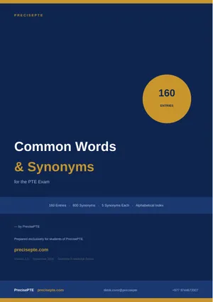 Cover of Common Words & Synonyms